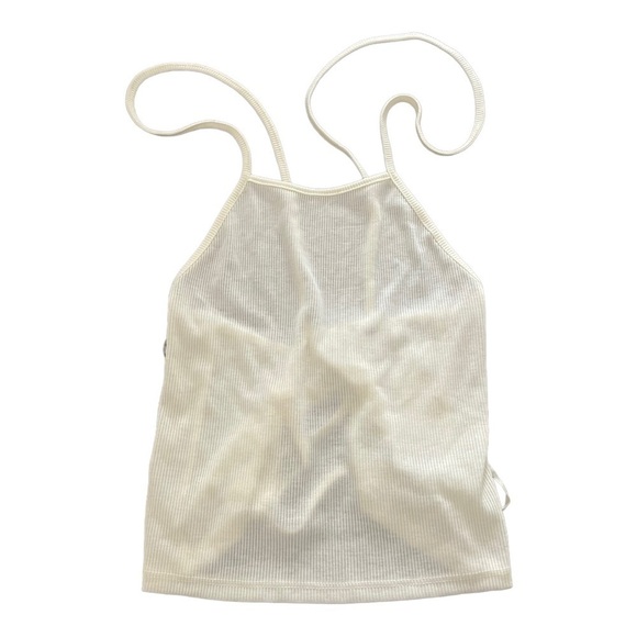 Bp Nordstrom Ribbed Tie Back Crop Tank top - Picture 5 of 12